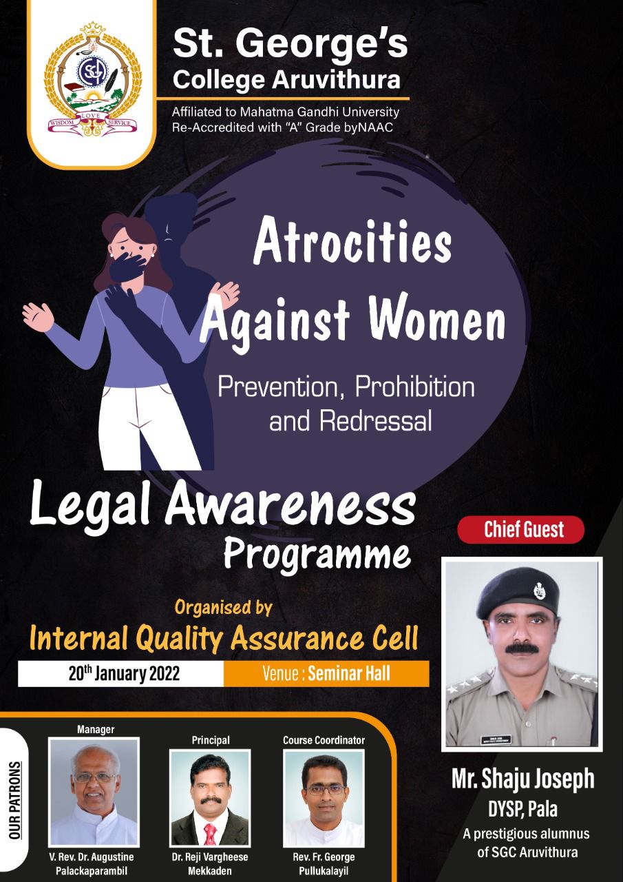 Atrocities Against Women - Prevention, Prohibition and Redressal: Legal Awareness Programme